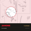 Front bracket, Janome #731099003 — shown on the Janome parts diagram