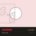 Indicator plate, Janome #731381005 — shown on the Janome parts diagram