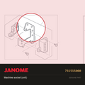 Machine Socket, Janome #731515000 — shown on the Janome parts diagram
