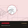 Zigzag mechanism (unit), Janome #731662058 — shown on the Janome parts diagram
