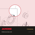 Shuttle Race Body Unit, Janome #735610101 — shown on the Janome parts diagram