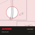 Crank Rod Unit, Janome #738634007 — shown on the Janome parts diagram