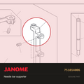 Needle Bar Supporter, Janome #751014006 — shown on the Janome parts diagram