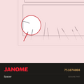 Spacer, Janome #751074004 — shown on the Janome parts diagram