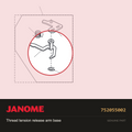 Tension release arm base, Janome #752055002 — shown on the Janome parts diagram