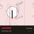 Spring, Janome #755067006 — shown on the Janome parts diagram