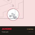 Thread Guide, Janome #757007004 — shown on the Janome parts diagram