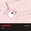 Button 1, Janome #767004A01 — shown on the Janome parts diagram