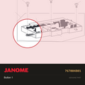 Button 1, Janome #767004B01 — shown on the Janome parts diagram