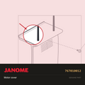 Motor cover, Janome #767010012 — shown on the Janome parts diagram