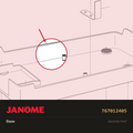 Base, Janome #767012405 — shown on the Janome parts diagram