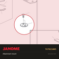Attachment Mount, Janome #767021005 — shown on the Janome parts diagram
