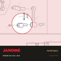 Needle bar conn. stud, Janome #767073013 — shown on the Janome parts diagram