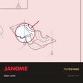 Gear Box Cover, Janome #767084006 — shown on the Janome parts diagram