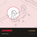 FEED ROCK SHAFT, Janome #767094009 — shown on the Janome parts diagram