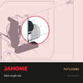 Stitch length dial, Janome #767115605 — shown on the Janome parts diagram