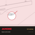 Speed control slider, Janome #767140506 — shown on the Janome parts diagram