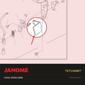 LAMP SHIELD PLATE, Janome #767146007 — shown on the Janome parts diagram