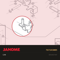 Link, Janome #767243005 — shown on the Janome parts diagram
