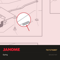 Spring, Janome #767276007 — shown on the Janome parts diagram