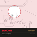 Thread Take-Up Lever Unit, Janome #767503006 — shown on the Janome parts diagram