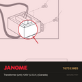 TRANSFORMER (UNIT), Janome #767533005 — shown on the Janome parts diagram