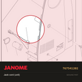 Jack cord (unit) (JA, JEBV), Janome #767541202 — shown on the Janome parts diagram