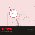 Ornamental plate (unit), Janome #767601142 — shown on the Janome parts diagram