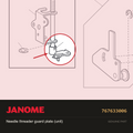 Needle Threader Guide Plate, Janome #767633006 — shown on the Janome parts diagram
