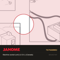 MACHINE SOCKET (UNIT), Janome #767660002 — shown on the Janome parts diagram