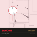 Left Guide Plate, Janome #770132000 — shown on the Janome parts diagram