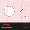 Needle Thread Support Spring, Janome #770187000 — shown on the Janome parts diagram
