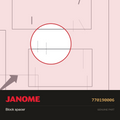 Block Spacer, Janome #770190006 — shown on the Janome parts diagram