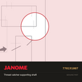 Thread Catcher Sup. Shaft, Janome #770191007 — shown on the Janome parts diagram