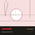 Sensor Spacer, Janome #770239019 — shown on the Janome parts diagram