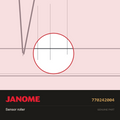 Sensor Roller, Janome #770242004 — shown on the Janome parts diagram