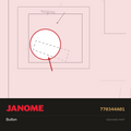 Button, Janome #770344A01 — shown on the Janome parts diagram