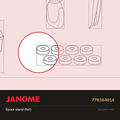 Spool stand (felt), Janome #770364014 — shown on the Janome parts diagram