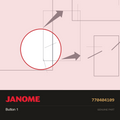 Button, Janome #770404109 — shown on the Janome parts diagram