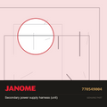 Power Supply Harness Unit, Janome #770549004 — shown on the Janome parts diagram