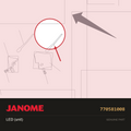 LED (unit), Janome #770581008 — shown on the Janome parts diagram