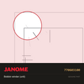 Bobbin winder (unit), Janome #770603100 — shown on the Janome parts diagram