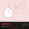 Right cover (unit), Janome #770611A01 — shown on the Janome parts diagram