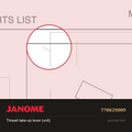 Thread take-up lever (unit), Janome #770629009 — shown on the Janome parts diagram