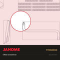 Offset screwdriver, Janome #770810010 — shown on the Janome parts diagram