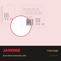 Spool stand accessories (unit), Janome #770873000 — shown on the Janome parts diagram