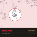 Sewing light cover, Janome #778089005 — shown on the Janome parts diagram
