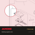 Switching regulator (unit), Janome #778621108 — shown on the Janome parts diagram