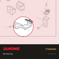 Sub feed dog, Janome #779004009 — shown on the Janome parts diagram
