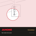 Hinge screw large, Janome #784169010 — shown on the Janome parts diagram